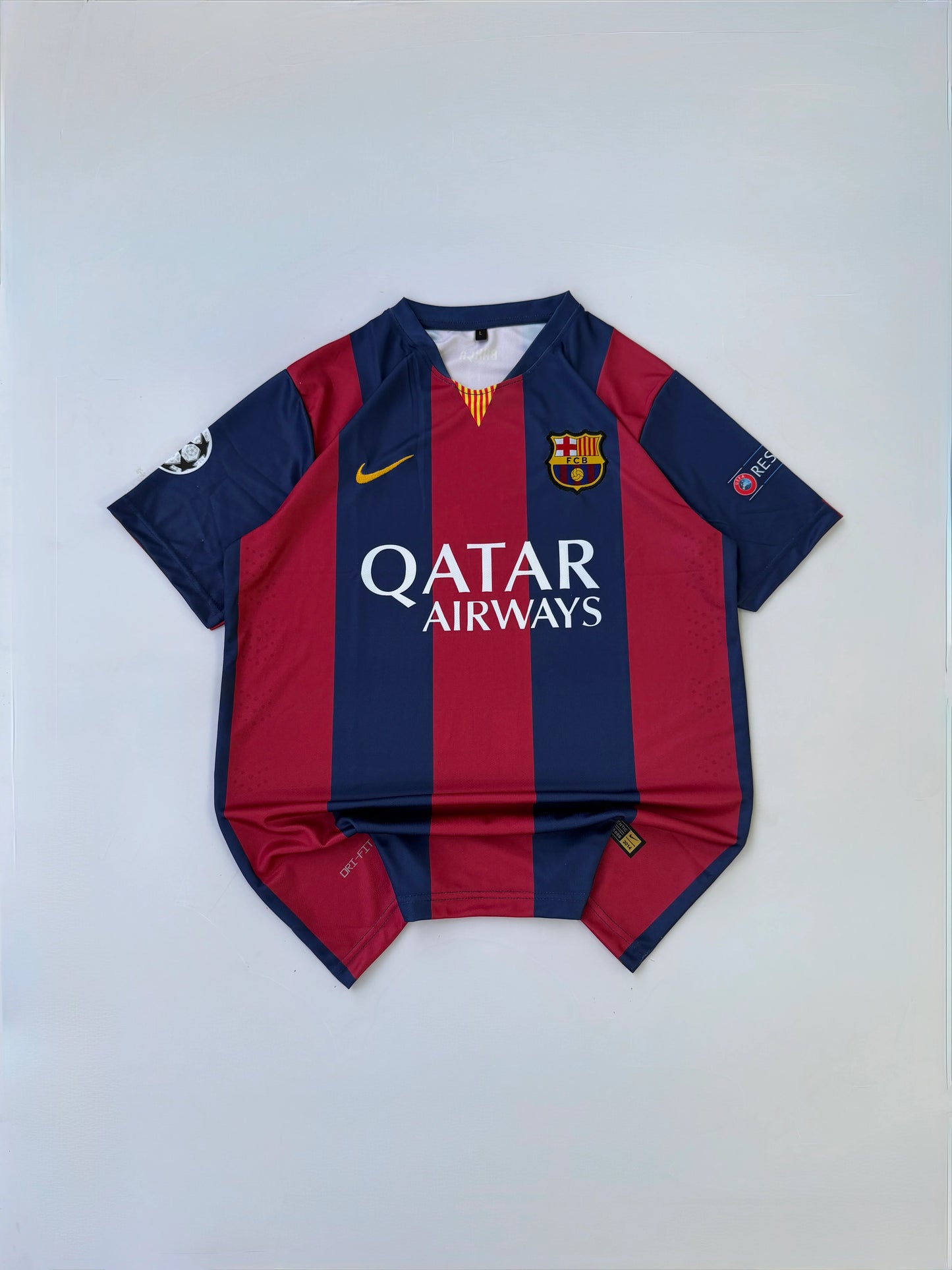 NEYMAR JR 11 FC BARCELONA 2014/15 HOME KIT EMBROIDERY