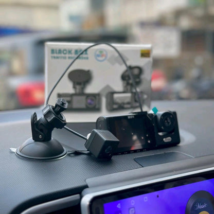 BLACK BOX HD 1080P Traffic Recorder – Dual Camera Dash Cam with Night Vision & Loop Recording