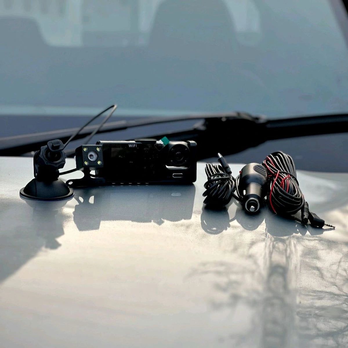 BLACK BOX HD 1080P Traffic Recorder – Dual Camera Dash Cam with Night Vision & Loop Recording