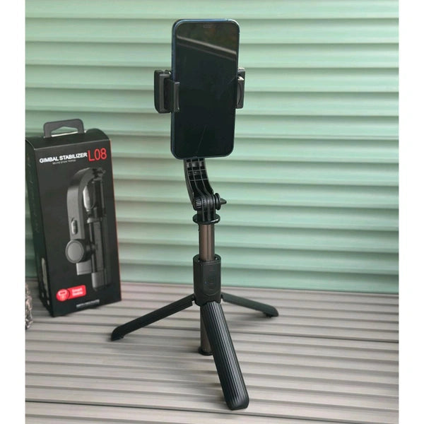 3-in-1 Gimbal Stabilizer with Selfie Stick & Tripod | Smart Anti-Shake, Bluetooth Control, 360° Rotation – Compatible with Android & iOS