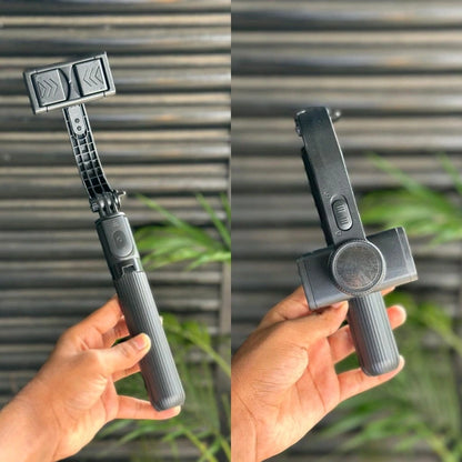 3-in-1 Gimbal Stabilizer with Selfie Stick & Tripod | Smart Anti-Shake, Bluetooth Control, 360° Rotation – Compatible with Android & iOS