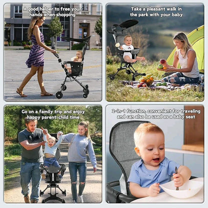 Lightweight Baby Travel Stroller | Portable Foldable Toddler Stroller for Airplane & Daily Use