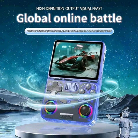 J36 Ultra Handheld Gaming Console | Retro Portable Game Player | Online Multiplayer Support With RGB Light
